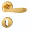 Bộ khóa cửa gỗ ABUS Genova ốp rời - Loại đồng phủ satin